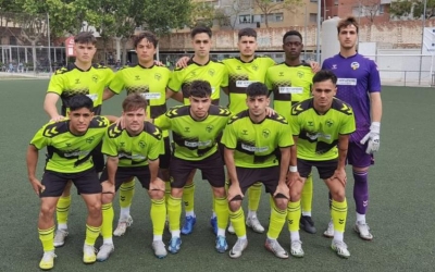 Fotografia de l'onze inicial del Sabadell 'B' en la derrota contra el Sants amb Alya Camara de titular | cesabadell